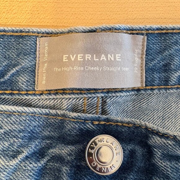 Everlane High Rise Cheeky Straight Jean - Picture 2 of 4